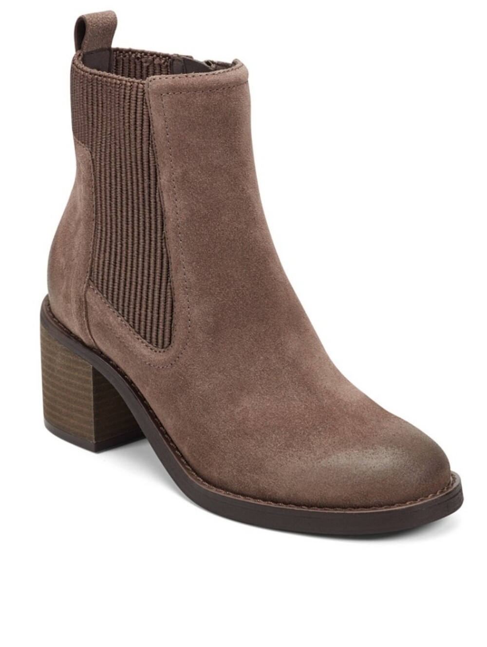 Easy Spirit Yosline Women's Suede Ankle Bootie in Brown Size 9